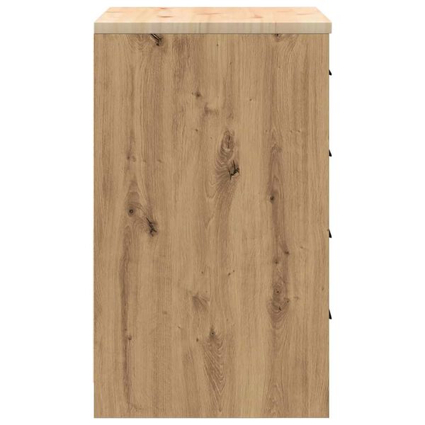 vidaXL ντουλάπι αποθήκευσης γκαράζ 60x51x85 εκ μασίφ ξύλο πεύκο