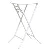 vidaXL Τραπέζι Κήπου Λευκό 50 x 50 x 72 cm Ατσάλι