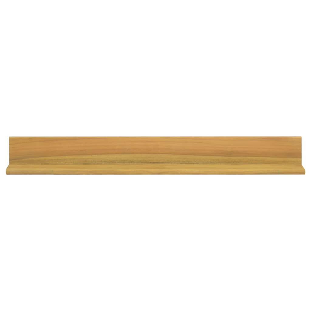 vidaXL Ράφια Τοίχου 2 τεμ. 90 x 10 x 10 εκ. από Μασίφ Ξύλο Teak