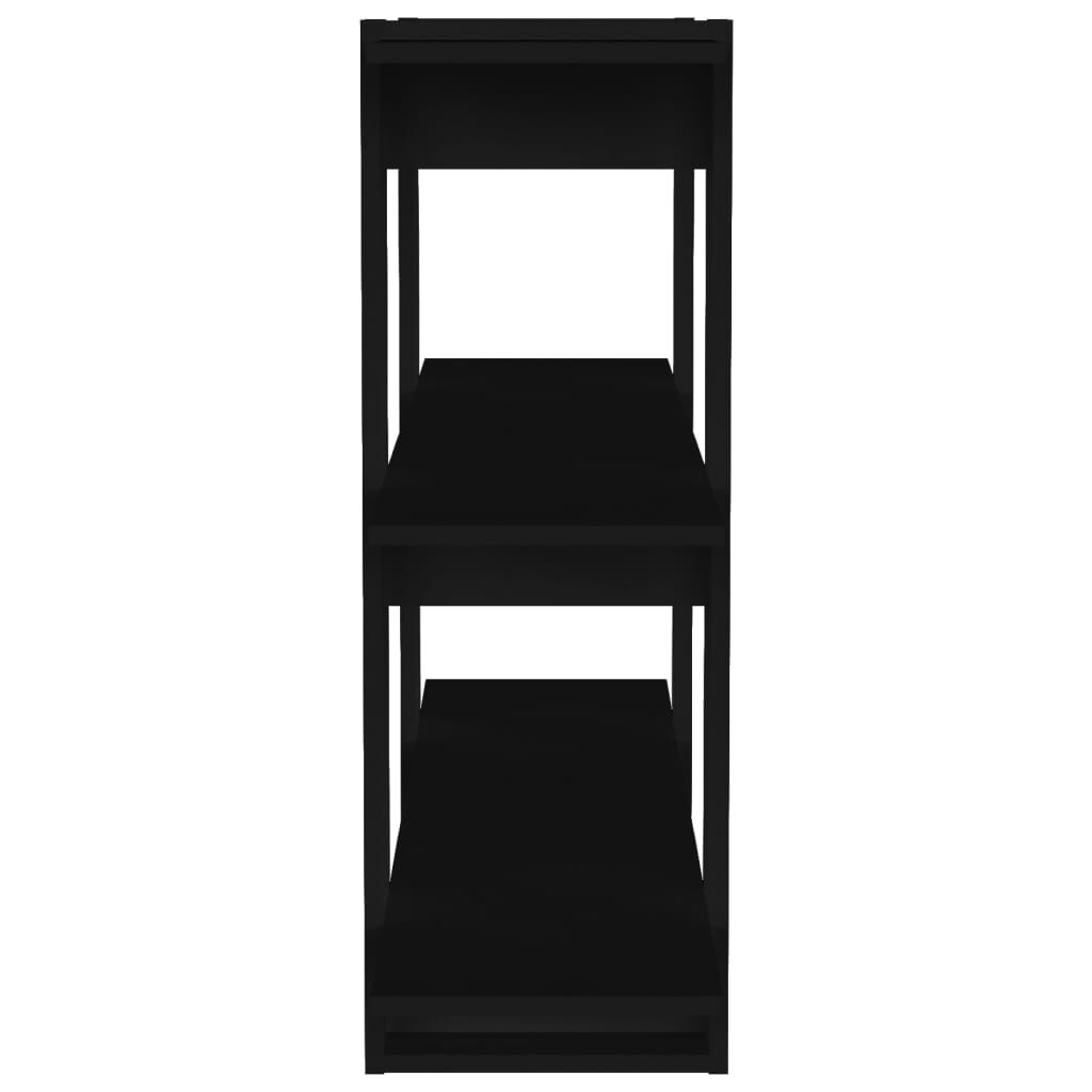 vidaXL Βιβλιοθήκη/Διαχωριστικό Χώρου Μαύρο 100 x 30 x 87 εκ.