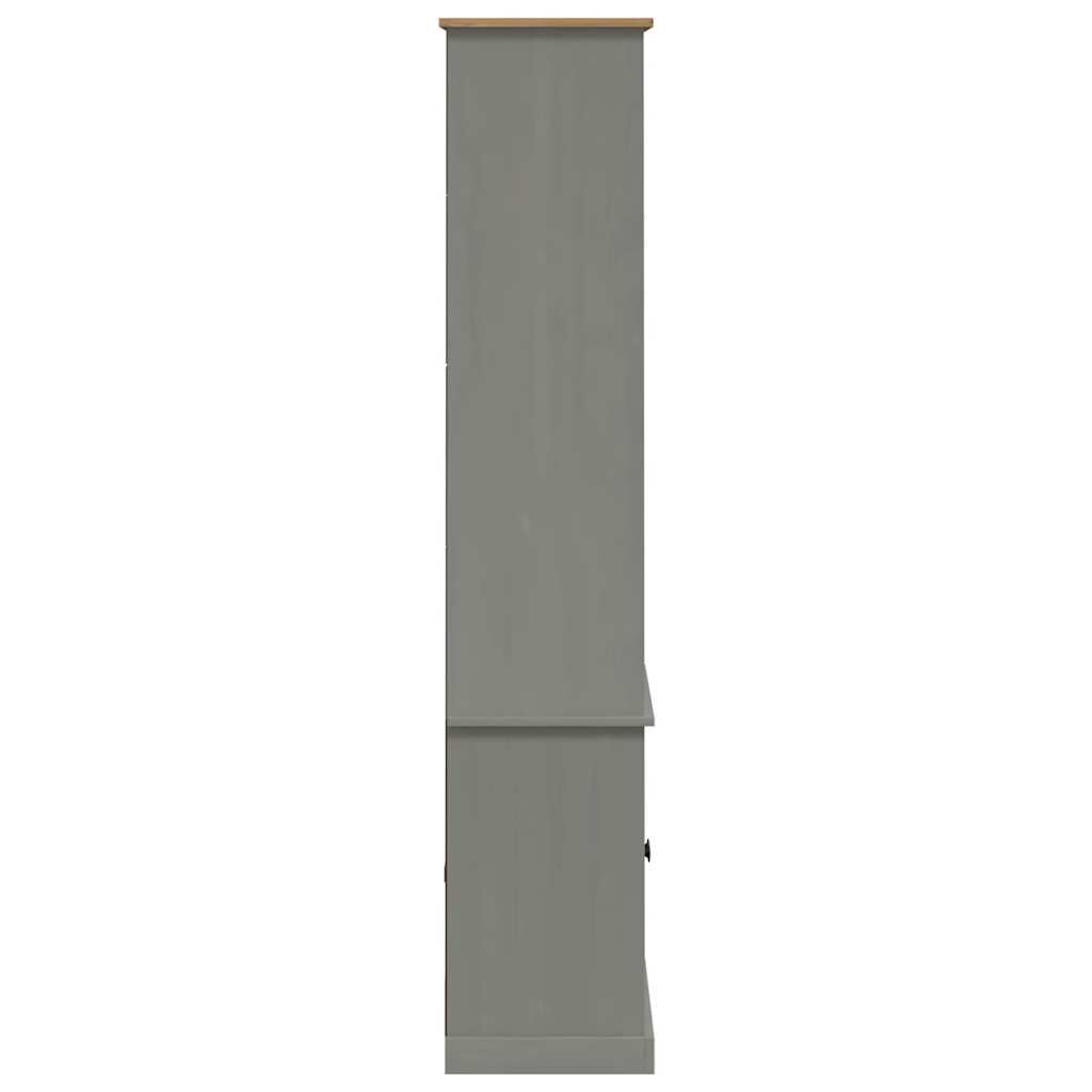 vidaXL Βιβλιοθήκη VIGO Γκρι 85 x 35 x 170 εκ. από Μασίφ Ξύλο Πεύκου