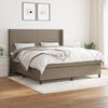 vidaXL &Kappa;&rho;&epsilon;&beta;ά&tau;&iota; Boxspring &mu;&epsilon; &Sigma;&tau;&rho;ώ&mu;&alpha; Taupe 180x200 &epsilon;&kappa;. &Upsilon;&phi;&alpha;&sigma;&mu;ά&tau;&iota;&nu;&omicron;