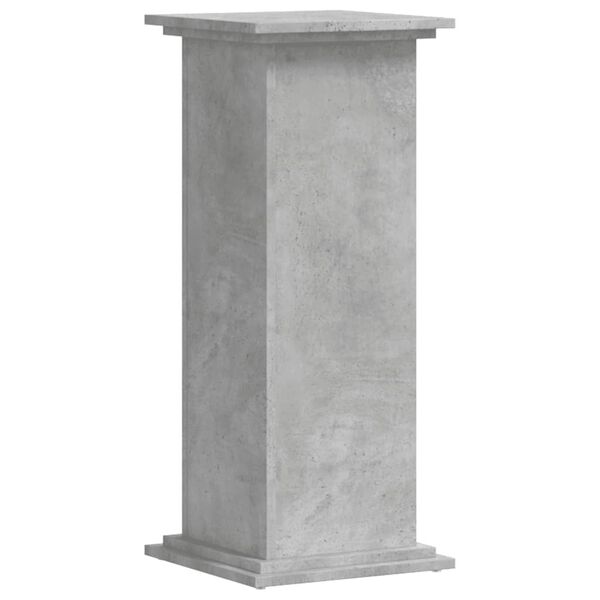 vidaXL Βάσεις Φυτών Γκρι Σκυρ. 33x33x80 εκ. Επεξεργασμένο Ξύλο