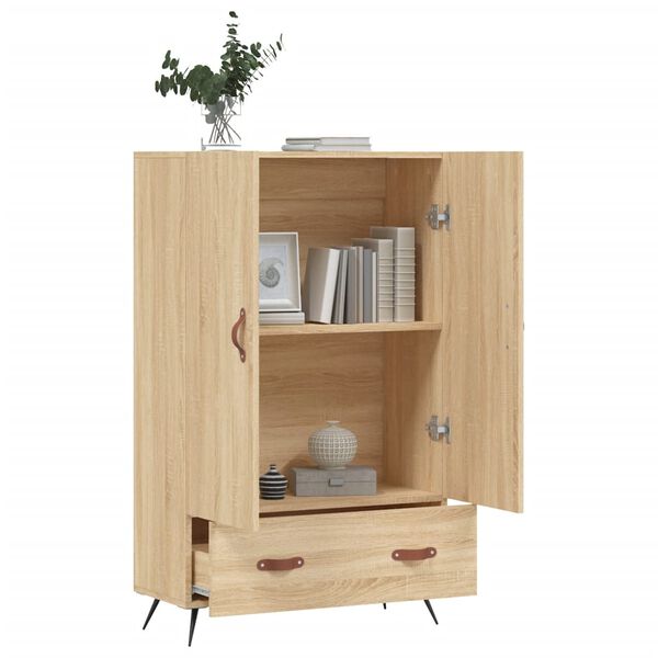 vidaXL Ντουλάπα Sonoma Δρυς 69,5 x 31 x 115 εκ. από Επεξεργασμένο Ξύλο