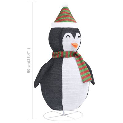 Πιγκουίνος Χριστουγεννιάτικη Φιγούρα LED 90 εκ. Πολυτελές Ύφασμα