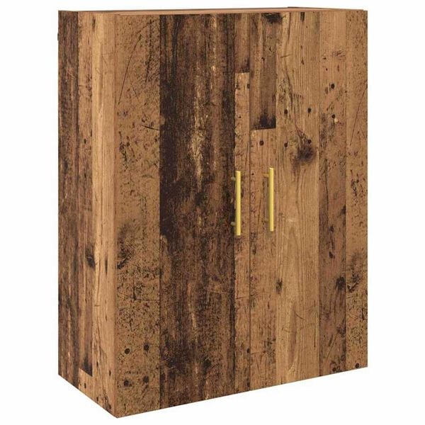 vidaXL Ντουλάπια Τοίχου 2 pcs Παλαιό ξύλο 69.5 x 34 x 90 εκ.