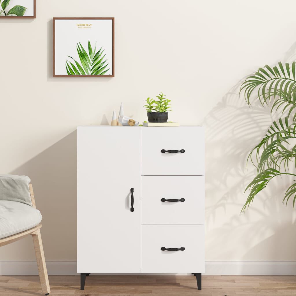 vidaXL Ντουλάπι Λευκό 69,5 x 34 x 90 εκ. από Επεξεργασμένο Ξύλο