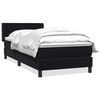 vidaXL Box Spring &Kappa;&rho;&epsilon;&beta;ά&tau;&iota; &mu;&epsilon; &sigma;&tau;&rho;ώ&mu;&alpha; &Mu;&alpha;ύ&rho;&omicron; 100x210 cm &Beta;&epsilon;&lambda;&omicron;ύ&delta;&iota;&nu;&omicron;