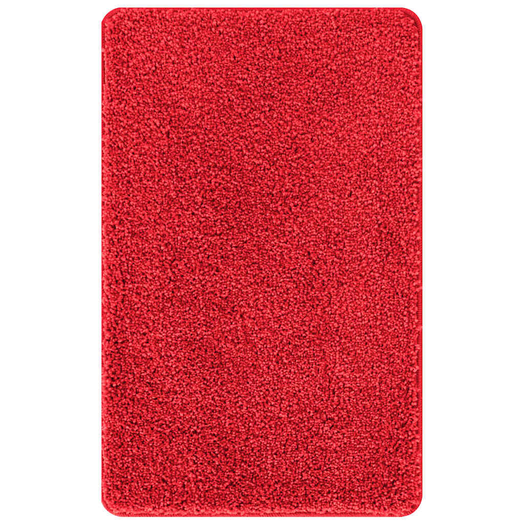 vidaXL Πατάκι μπάνιου 3 pcs Κόκκινο 50 x 50 cm Πολυπροπυλένιο