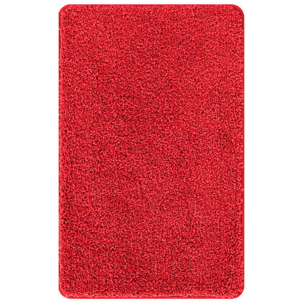vidaXL Πατάκι μπάνιου 3 pcs Κόκκινο 50 x 50 cm Πολυπροπυλένιο