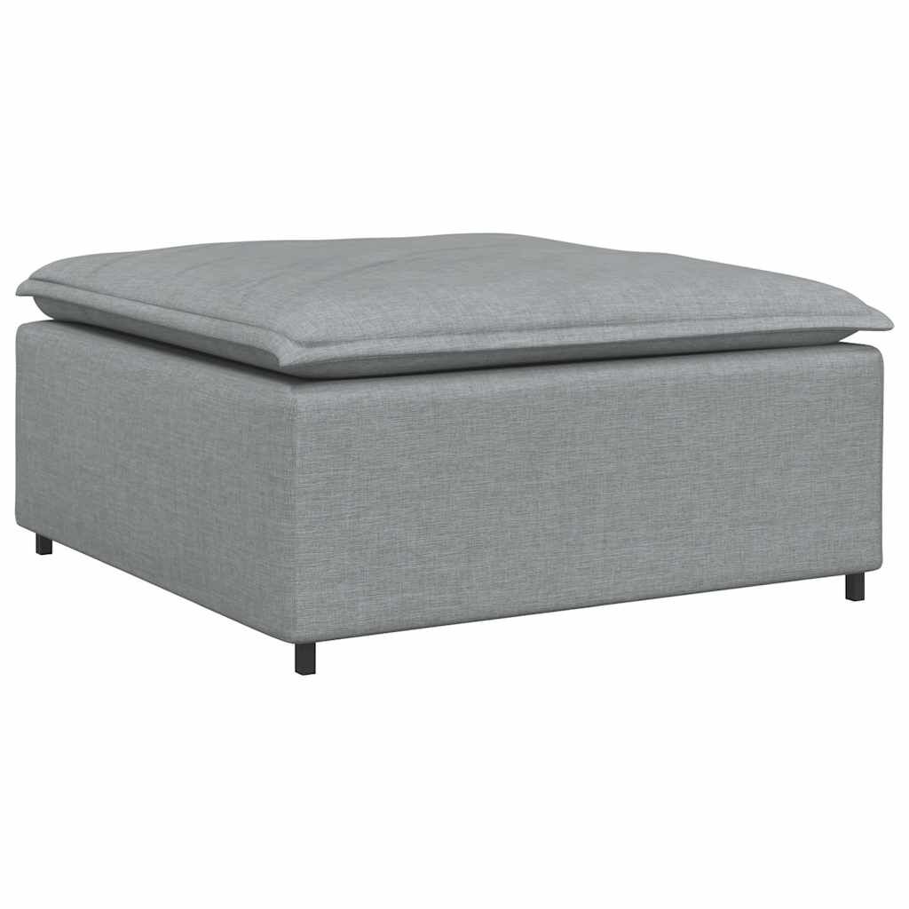 vidaXL Υποπόδιο Καναπέ Ανοιχτό Γκρι 100 x 100 x 48 εκ.