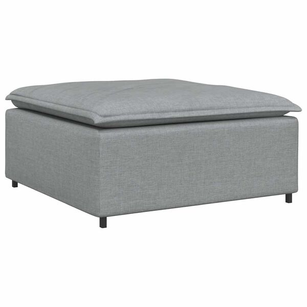 vidaXL Υποπόδιο Καναπέ Ανοιχτό Γκρι 100 x 100 x 48 εκ.