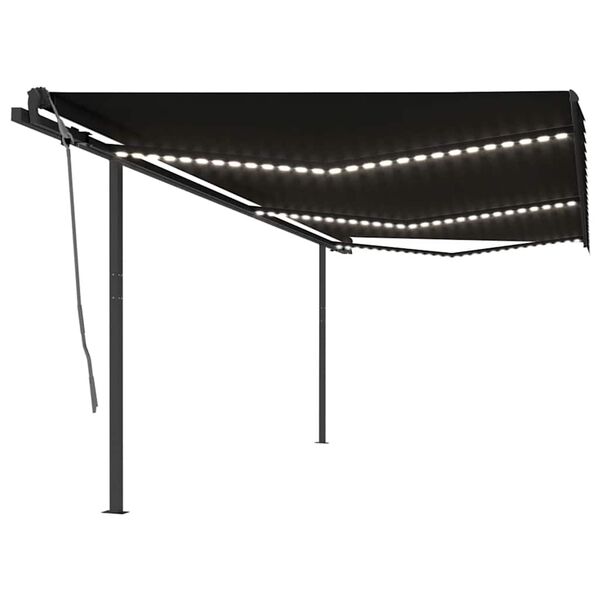 vidaXL &Tau;έ&nu;&tau;&alpha; &Alpha;&upsilon;&tau;ό&mu;&alpha;&tau;&eta; &mu;&epsilon; LED & &Alpha;&iota;&sigma;&theta;&eta;&tau;ή&rho;&alpha; &Alpha;&nu;έ&mu;&omicron;&upsilon; &Alpha;&nu;&theta;&rho;&alpha;&kappa;ί 6 x 3 &mu;.