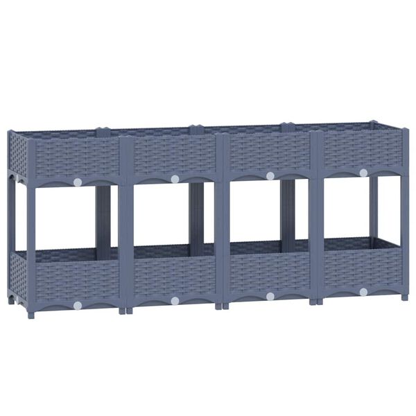 vidaXL Ζαρντινιέρα 160 x 40 x 71 εκ. από Πολυπροπυλένιο