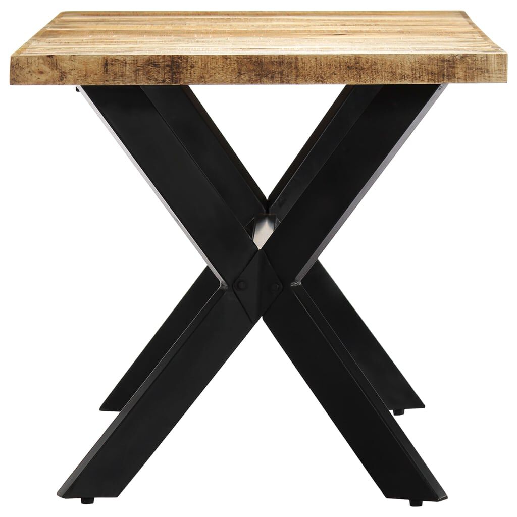 vidaXL Τραπεζαρία 160 x 80 x 75 εκ. από Μασίφ Ακατέργαστο Ξύλο Μάνγκο