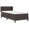 vidaXL Κρεβάτι box spring με στρώμα με στρώμα Σκούρο Καφέ 80 x 200 cm