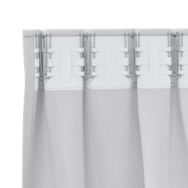 vidaXL Κουρτίνες 2 pcs Ανοιχτό Γκρι 245 x 140 εκ. Πολυεστέρας