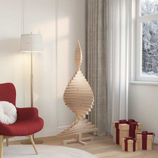 vidaXL Χριστουγεννιάτικα Δέντρα Φυσικό 150 cm Μασίφ ξύλο πεύκου
