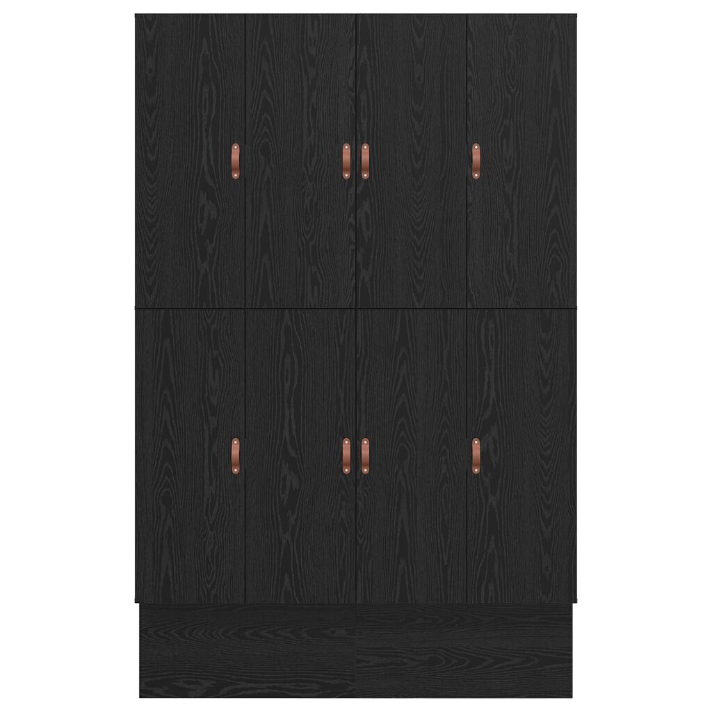 vidaXL Κρεβάτι Αποθήκευσης Μαύρο Δρυς 150x200 εκ