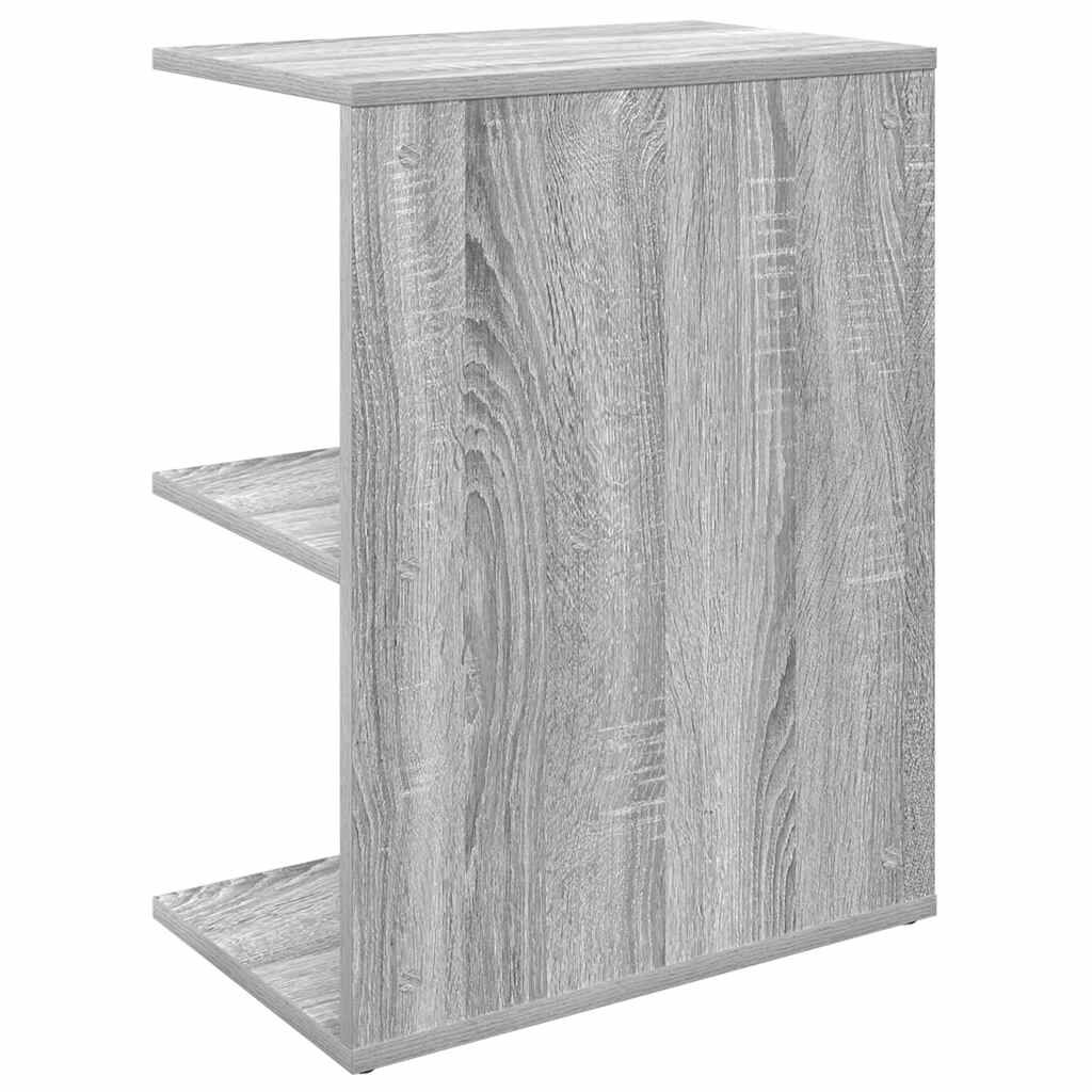 vidaXL Κομοδίνα 2 τεμ Γκρι Sonoma 46,5x29x61 εκ. Επεξεργασμένο Ξύλο