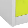 vidaXL Φοριαμοί 5 τεμ. Ανοιχτό Γκρι/Πράσινο 90x45x92,5 εκ. Ατσάλινοι