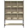 vidaXL Βιβλιοθήκη Sonoma Δρυς 102x30x141,5 εκ. από Επεξεργασμένο Ξύλο