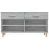 vidaXL Παπουτσοθήκη Γκρι Sonoma 102x35x55 εκ. από Επεξεργασμένο Ξύλο