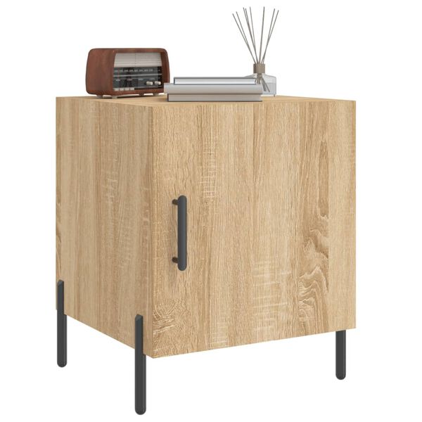 vidaXL Κομοδίνα 2 τεμ. Sonoma Δρυς 40x40x50 εκ. από Επεξεργασμένο Ξύλο