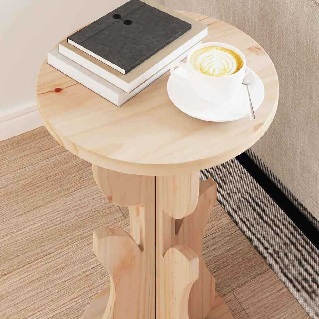 vidaXL Τραπεζάκι Πλευράς Φυσικό 39.5 x 39.5 x 53.5 εκ