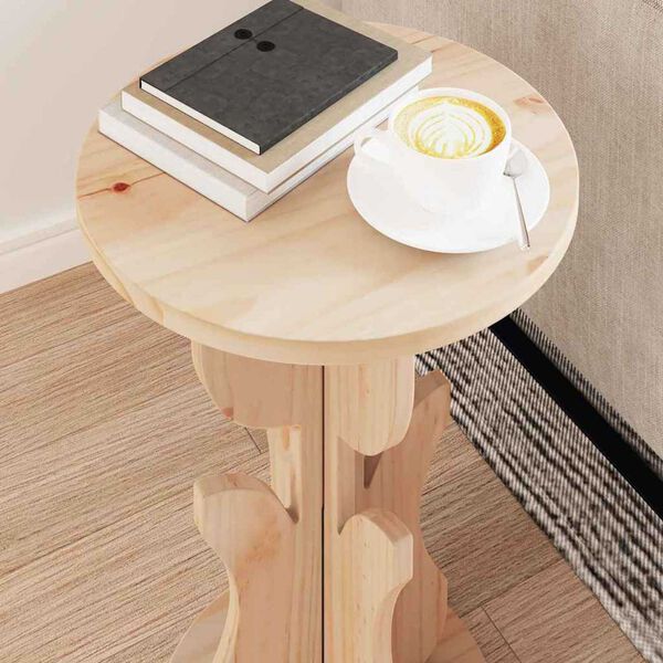 vidaXL Τραπεζάκι Πλευράς Φυσικό 39.5 x 39.5 x 53.5 εκ