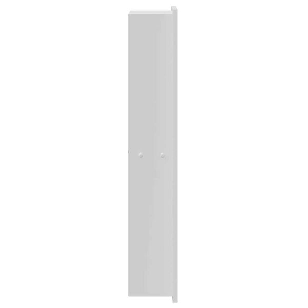 vidaXL Νίτσα Μπάνιου Λευκό 60 x 20 x 9.5 εκ Ανοξείδωτο ατσάλι