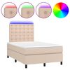 vidaXL &Kappa;&rho;&epsilon;&beta;ά&tau;&iota; Boxspring &Sigma;&tau;&rho;ώ&mu;&alpha;&LED &Kappa;&alpha;&pi;&omicron;&upsilon;&tau;&sigma;ί&nu;&omicron; 120x190 &epsilon;&kappa;. &Sigma;&upsilon;&nu;&theta;. &Delta;έ&rho;&mu;&alpha;