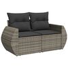 vidaXL Σετ Καναπέ Κήπου 8 pcs Γκρι συνθετικό ρατάν