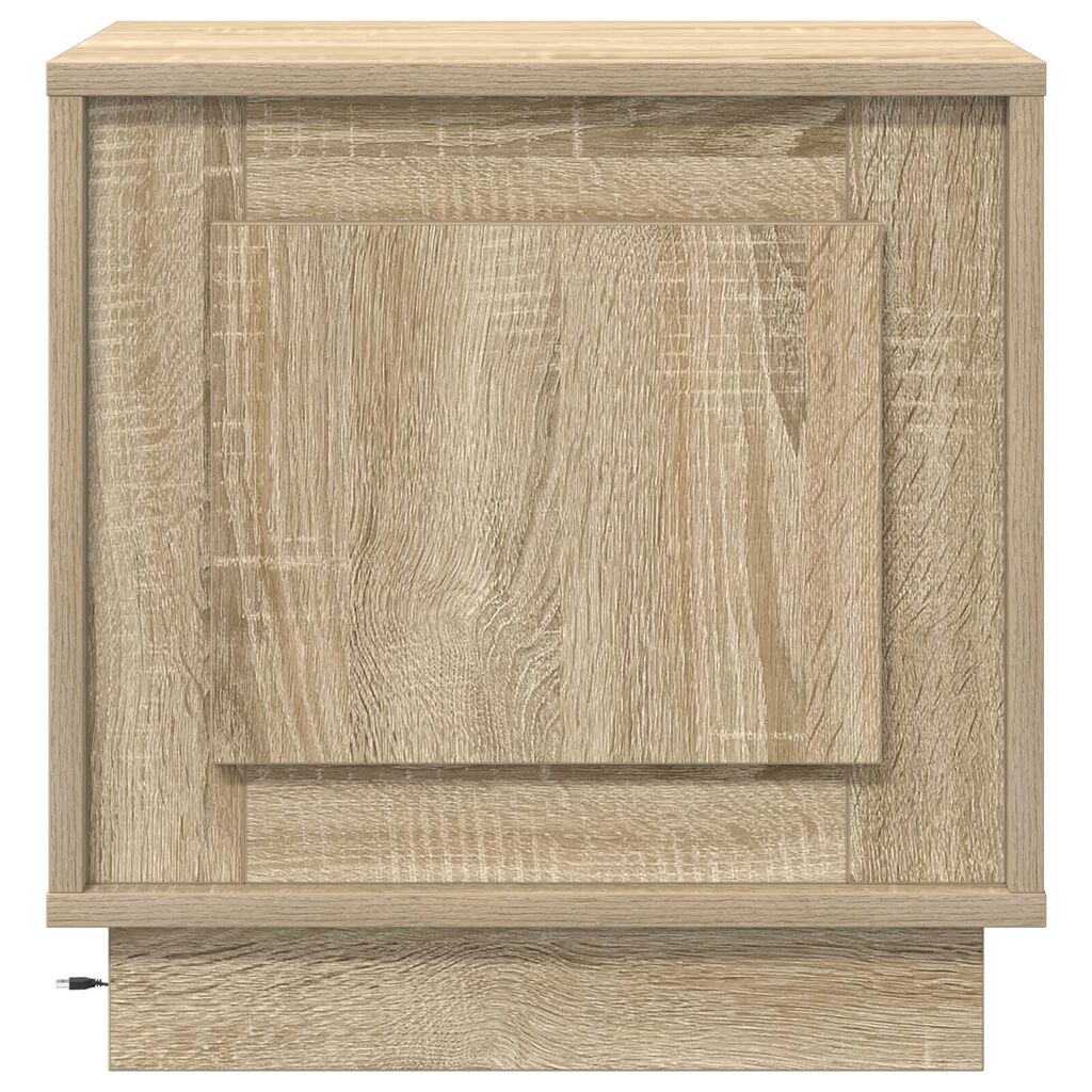 vidaXL Κομοδίνα Σετ 2 Sonoma oak Επεξεργασμένο ξύλο 44 x 34.5 x 45 εκ
