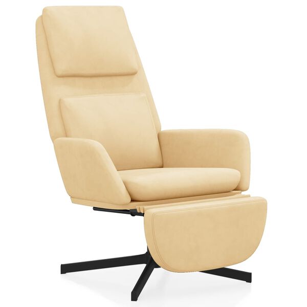 vidaXL &Pi;&omicron;&lambda;&upsilon;&theta;&rho;ό&nu;&alpha; Relax &mu;&epsilon; &Upsilon;&pi;&omicron;&pi;ό&delta;&iota;&omicron; &Lambda;&epsilon;&upsilon;&kappa;ό &Kappa;&rho;&epsilon;&mu; &Beta;&epsilon;&lambda;&omicron;ύ&delta;&iota;&nu;&eta;