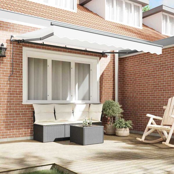 vidaXL Σκηνίτσα Αναδιπλούμενη Λευκό 350 x 200 cm