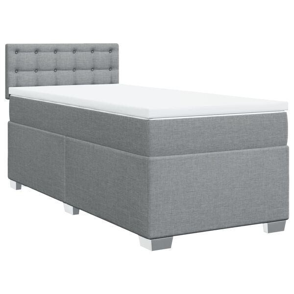 vidaXL &Kappa;&rho;&epsilon;&beta;ά&tau;&iota; Boxspring &mu;&epsilon; &Sigma;&tau;&rho;ώ&mu;&alpha; &Alpha;&nu;&omicron;&iota;&chi;&tau;ό &Gamma;&kappa;&rho;&iota; 90x200 &epsilon;&kappa;. &Upsilon;&phi;&alpha;&sigma;&mu;ά&tau;&iota;&nu;&omicron;