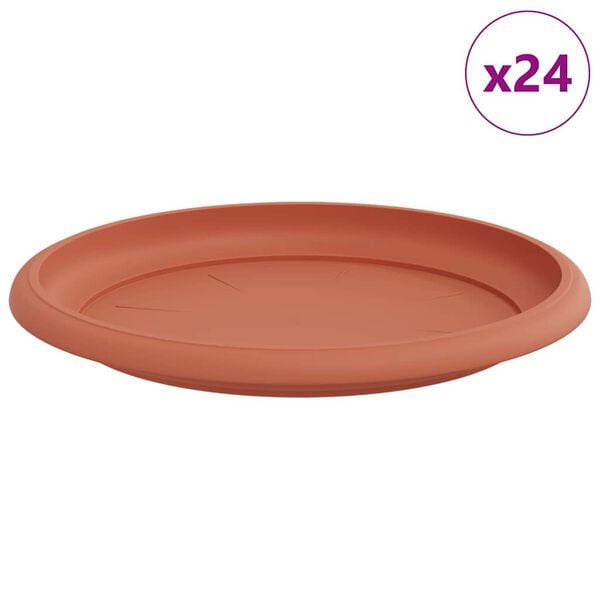 vidaXL &Sigma;&tau;&rho;&omicron;&gamma;&gamma;&upsilon;&lambda;ό&sigmaf; &Delta;ί&sigma;&kappa;&omicron;&sigmaf; &Lambda;&omicron;&upsilon;&lambda;&omicron;&upsilon;&delta;&iota;ώ&nu; 24 pcs &Kappa;&epsilon;&rho;&alpha;&mu;&iota;&delta;ί &Oslash; 14 x 2 &epsilon;&kappa;