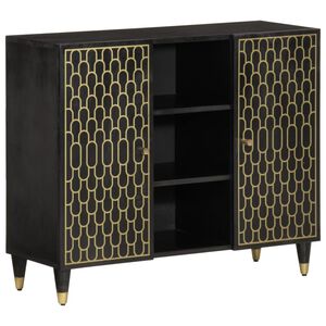 vidaXL Βοηθητικό Ντουλάπι 90 x 33 x 75 εκ. από Μασίφ Ξύλο Μάνγκο