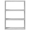 Ράφι τοίχου vidaXL Γκρι Sonoma 43x9x60 cm Κατασκευασμένο ξύλο