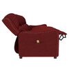 vidaXL Πολυθρόνα Μασάζ Τετραθέσια Ανακλινόμενη Μπορντό Υφασμάτινη