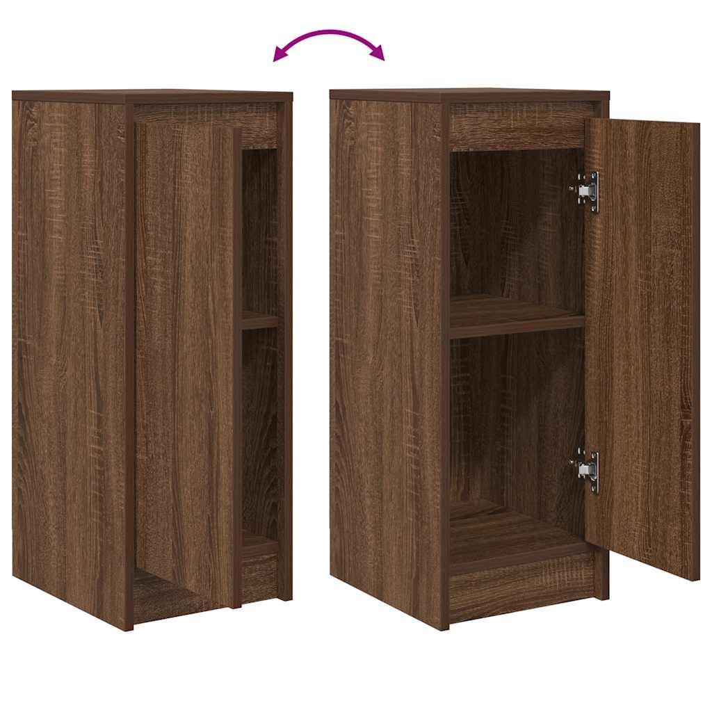 vidaXL Ντουλάπι Καφέ Δρυς 29,5x34x76 εκ. Επεξεργασμένο Ξύλο