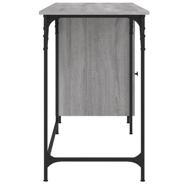 vidaXL Γραφείο Υπολογιστή Γκρι Sonoma 131x48x75 εκ. Επεξεργασμένο Ξύλο