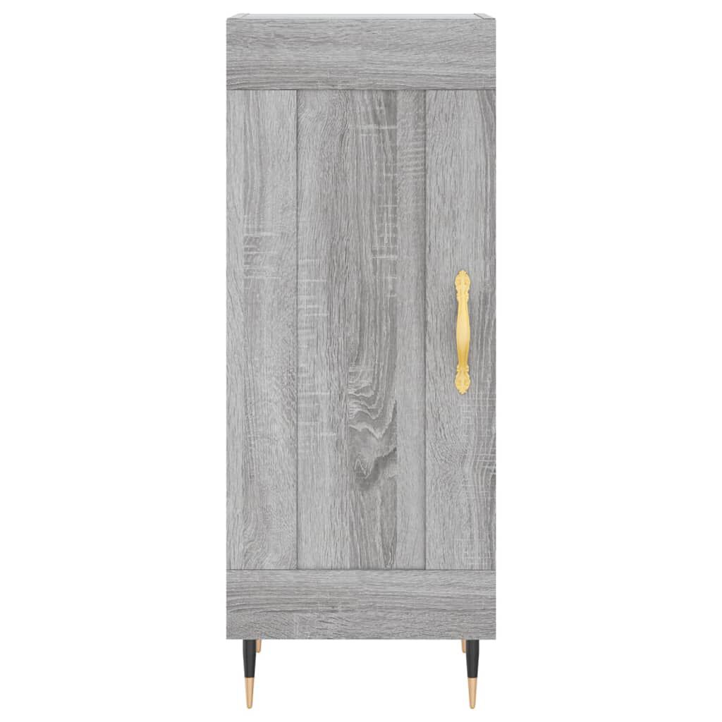 vidaXL Ντουλάπι Γκρι Sonoma 34,5x34x90 εκ. από Επεξεργασμένο Ξύλο