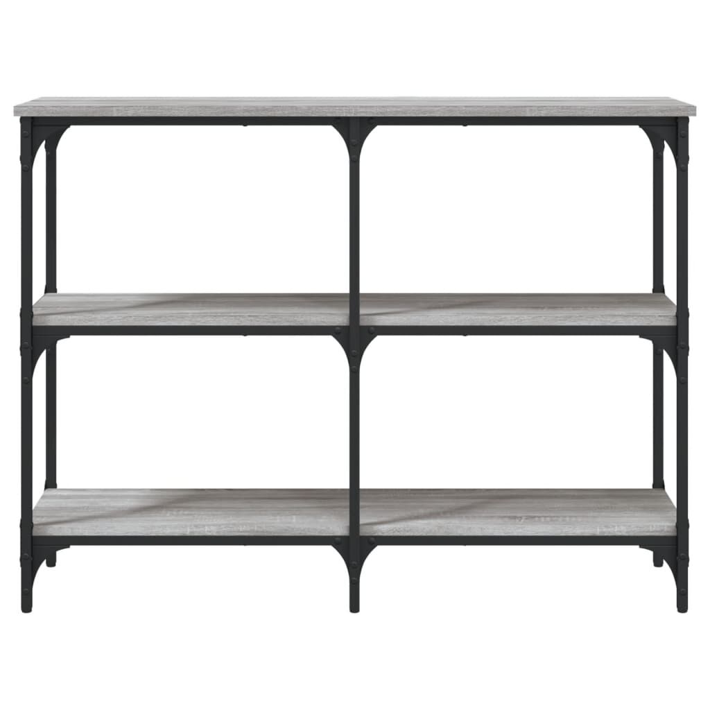 vidaXL Τραπέζι Κονσόλα Γκρι Sonoma 100x29x75 εκ. Επεξεργασμένο Ξύλο