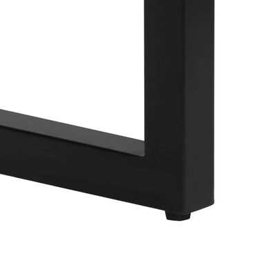 vidaXL Τραπέζι Κονσόλα 120 x 35 x 76 εκ. από Μασίφ Ξύλο Μάνγκο/Ατσάλι