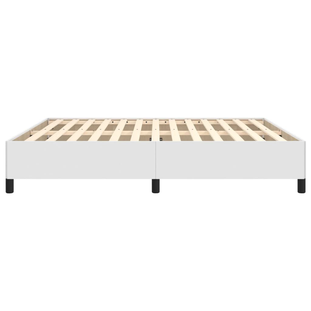 vidaXL Πλαίσιο Κρεβατιού Λευκό 180x200 εκ. από Συνθετικό Δέρμα