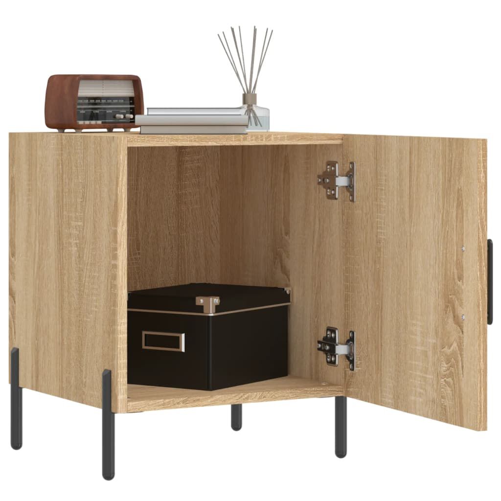 vidaXL Κομοδίνα 2 τεμ. Sonoma Δρυς 40x40x50 εκ. από Επεξεργασμένο Ξύλο