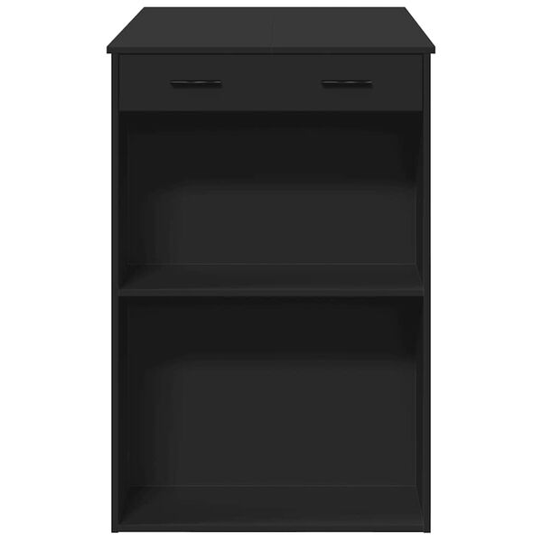 vidaXL Τραπέζι Μπαρ Μαύρο 102x70x103,5 εκ. Επεξεργ. Ξύλο
