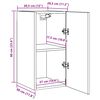 vidaXL Έπιπλο Τηλεόρασης Λευκό & Sonoma Δρυς 30,5x30x60εκ. Επεξ. Ξύλο